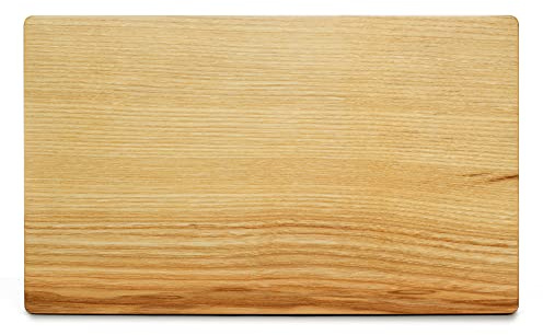 Großes Frühstücksbrettchen aus Kerneschen Holz - 30 x 18 x 1,5 cm - Extra dickes Schneidebrett - Robustes Brotzeitbrett - Küchen Geschenke