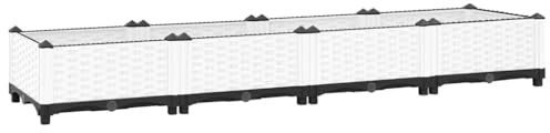 vidaXL Upphöjd odlingslåda 160x40x23 cm polypropen