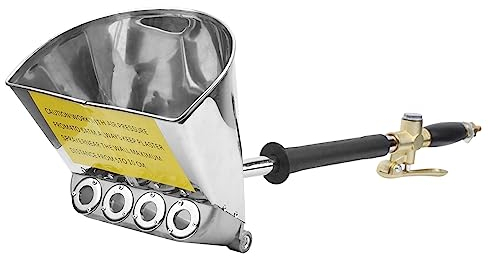 Cemento Mortaio Pistola a Spruzzo, 4 Jet Spruzzatore di Calcestruzzo Pistola Pneumatica per Cemento, Strumento per Pareti per Pittura a Spruzzo per Stucco Portatile, per Pittura a Parete e Soffitti