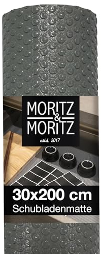Moritz & Moritz Rivestimento Cassetti Cucina largo 30x200cm - Tappetino antiscivolo Cucina - Come proteggi Cassetti Cucina Cassetti o Armadi - Incl. 10 adesivi per Lavagne
