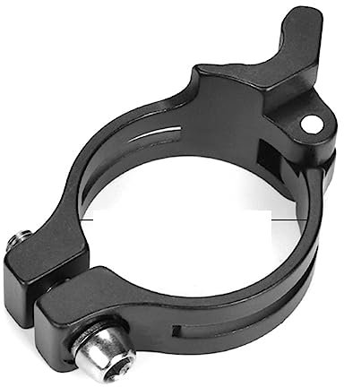 BLacOh Sattelklemme MTB Fahrrad Schalter Klemme Konverter Schalter Gerade Lock Clamp Post 34,9/31,8mm Fahrrad Umwerfer Clip Ring Schnellspanner SattelstüTze (Color : 31.8mm)