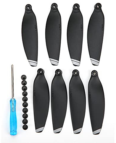 JOROBURO 2 Paar Mavic Mini-Propeller-Zubehör, Drohnen-Ersatz, Geräuscharme und Schnell Lösbare Propellerblätter für DJI Mini 2/Mavic Mini-Drohne, 4726F Ersatz-Requisitenblätter,(Weißer Rand)