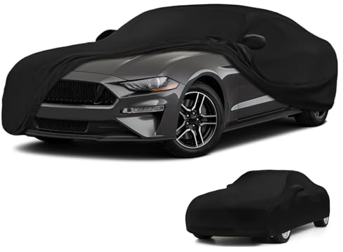 Autoabdeckung Indoor für Ford Mustang 2005-2024, Elastisches Innenbereich | Auto Abdeckplane Autoplane Indoorgarage Autoschutzhülle Staubdichtes Atmungsaktiv