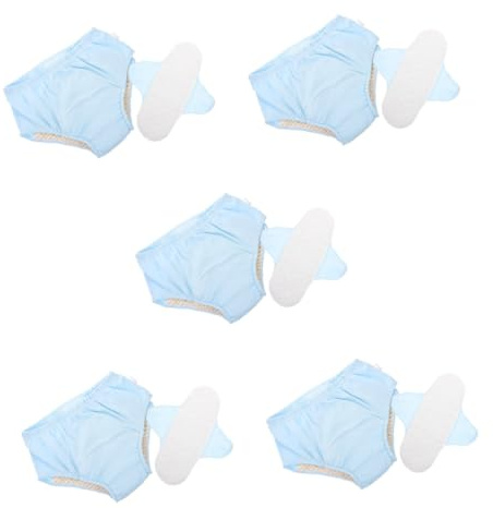 Healeved 5piezas Pañal Adulto Lavable y Prueba De Fugas Para Ancianos Pantalones Urinarios Reutilizables De Algodón Para Uso Casa Para Adultos Movilidad Reducida
