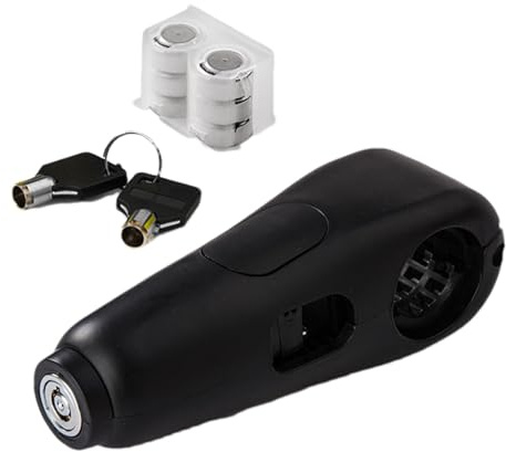 Bloqueo de freno para motocicleta, bloqueo protector de seguridad para motocicleta, bloqueo de manillar de ciclismo resistente con alarma, bloqueo de ciclismo antirrobo multifuncional