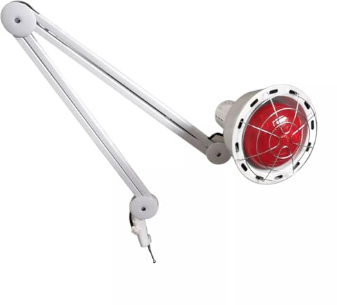 HUSPOO 275W Rotlichtlampe Infrarot Lampe, Infrarot-Wärmestrahler Rotlicht Strahler Infrarotlichttherapie, Behandlung von Erkältungen und Muskelverspannungen (mit Clip)