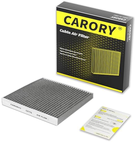 CARORY Cabin Air Filter w/Activated Carbon for Ford Edge 2015–2024, Fusion 2013–2020, Lincoln Continental 2017–2020, MKX 2016–2018, MKZ 2013–2020, Nautilus 2019–2023 and More
