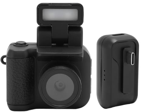 Piccola Videocamera DV, Videoregistratore HD 1080P con Pollice Mini DVR con Schermo da 1,44 Pollici, Custodia di Ricarica, Supporta OTG, per Viaggi, Sport, Ciclismo
