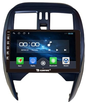 Car CarPlay Android Auto Navigation Stéréo GPS Radio Caméra arrière Display 9 IPS Touchscreen Headunit Tablet Pad Lecteur multimédia pour Nissan March Micra 2015, Quad Core 2G+64G