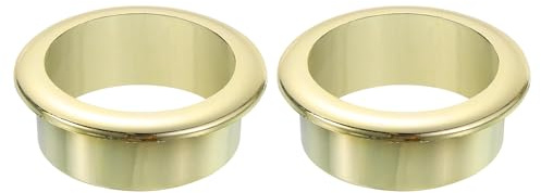 QUARKZMAN 2 Stück Kabeldurchführung Schreibtisch, Nylon Kabeldurchlass passt für 40mm Durchmesser, Kabellochabdeckung Kabel Management für Tisch Office Schreibtische - Gold