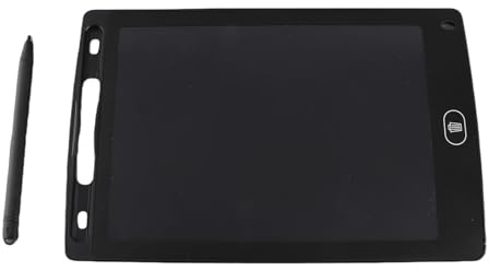 Tablette d'Écriture LCD Portable, Bloc-Notes Numérique Écran Sécuritaire avec Bouton Alimentée Longue Durée Vie pour Adultes Enfants (Blue) (Rouge) (Black)