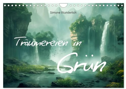 Träumereien in Grün (Wandkalender 2026 DIN A4 quer), CALVENDO Monatskalender: Bezaubernde Fantasylandschaften (CALVENDO Natur)