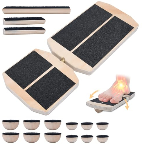 ZOBMIO Single Leg Balance Board - Balance Trainer für Fitness & Rehabilitation - Anti-Slip Wobble Board für Yoga, Core Strength Training und Physiotherapie - Ideal für Zuhause, Büro und Studio