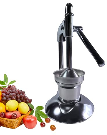 Presse liquide portable de qualité commerciale 304 Corps antirouille Mécanisme de broyage amélioré pour une meilleure rétention des nutriments Accessoires de club de cuisine Presseur manuel