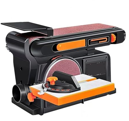 Levigatrice a nastro, Mini levigatrice a nastro portatile multifunzionale da tavolo, levigatrice e lucidatrice for legno, levigatrice a nastro for uso domestico senza spazzole