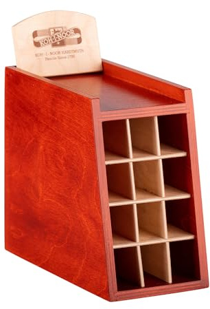 Holzbox Stifthalter für Stifte, etc. Aufbewahrungsbox Stiftehalter KOH-I-NOOR