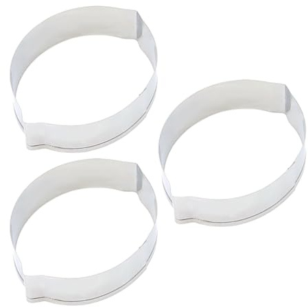BESTonZON Edelstahl Ausstechformen Zitrone Set 3 Stück 2.76X2.09X0.71In Backform Für Kekse Fondant Dessert Diy Kuchen Obst Schneiden Küchenzubehör Rostfrei