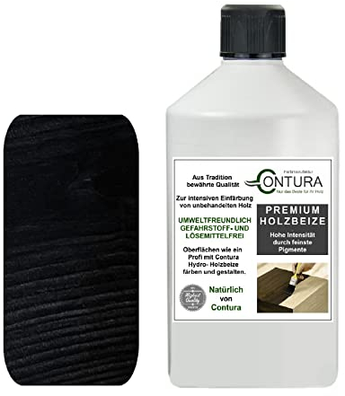 Holzbeize 250ml. Tischler Beize Holz Farbe Wasserbeize Antik Möbel Holzfarbe Wasserbasis (schwarz)