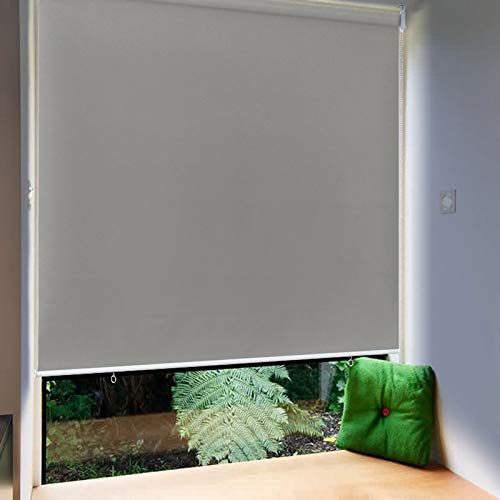 Froadp 180x240cm Toldo Vertical Exterior, Estor Enrollable de Oscurecimiento con Abrazaderas y Cadena, Privacidad Persianas Enrollables, Estores de Protección Solar para Ventanas y Puertas(Gris)