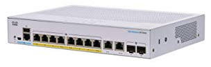 Cisco Business CBS250-8P-E-2G Smart Switch | 8 GE-Ports | PoE | Ext. Netzteil | 2 x 1G-Combo-Ports | Begrenzter Lebenszeitschutz (CBS250-8P-E-2G)