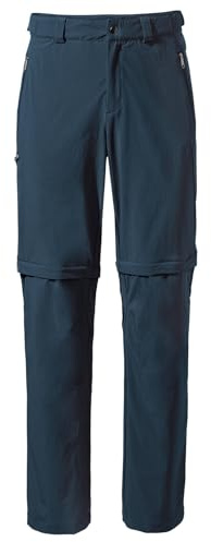 VAUDE Wanderhose Herren Farley Stretch T-Zip Pants III, Wasserabweisende Herren Wanderhose Zip Off, atmungsaktive Trekkinghose mit Hosenbund, komfortabel & schnelltrocknend