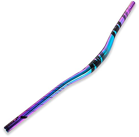 WLDOCA Fahrrad Bunte Lenker MTB XC Downhill Racing Rise Lenker 6061 Aluminium Legierung Regenbogen Lenker 780mm,B,780mm