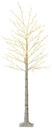 HOMCOM LED Lichterbaum 180 cm mit 180 Warmweißen LEDs 3 Helligkeitsstufen