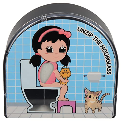 BESTonZON Decorazione Bagno Minuti Con Timer Sabbia Per Orologio Sabbia Wc Con Motivo Cartone Animato Regalo Educativo Genitori