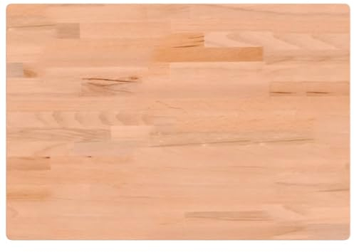 vidaXL Piano per Banco da Lavoro 80x55x2,5 cm Legno Massello Faggio, Piano per scrivania, Piano per banco, Piano in Legno, Piano per Tavolo