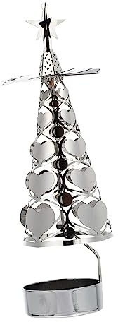LIFKOME Weihnachtskerzenhalter Kerzenständer Aus Eisen Silber Für Esszimmer Dekoration Stabiles Kerzenhalter Dekor Weihnachten Tischdeko