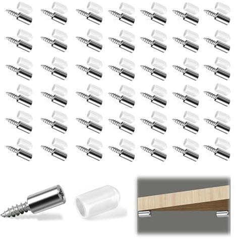 50 StüCk Selbstschneidende Schraube RegalbodenträGer Nickel-RegalstüTze BodenträGer Schrank BodenträGer EinlegeböDen Selbstschneidende Schrauben Kreuzschlitz FüR Schrank BüCherregal Schrank MöBel
