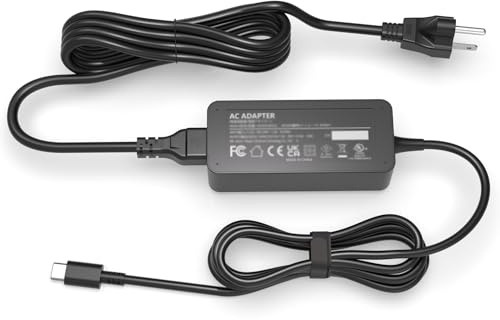 65W USB C Fast Charger Fit for LG Gram Laptop – Fits for LG Gram 14 15 16 17 Series Laptop 14Z90N 14Z90P 15Z90N 16Z90P 17Z90N 17Z90P UL Listed Type C Adapter Power Cord
