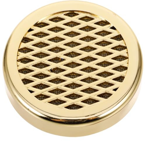 SEWOART Small Round Humidifier for Humidors Moisturizing and Increased Humidity PVC Material Gold Tone 5.5cm