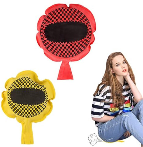 Cuscino per Scoregge,Cuscino Scorreggione,Cushion Autogonfiante,Cuscino Scoregge Finte Scherzo Cuscino Scherzi Divertenti,Divertente Self-Inflating Party Cuscino Divertente Scherzo,2 Pezzi ﻿