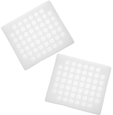Wachteleier Verpackungskarton 52 Fächer aus Schaumstoff, 2 Stück Weiß | Tragbar und Platzsparend, Sichere Form für Küche und Verpackung, für Wachteleier und Kleine Artikel