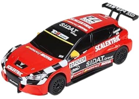 SCALEXTRIC Kompaktes Rennfahrzeug - Slotauto - Maßstab 1:43 (Cupra Leon Wettkampf - Girolami)