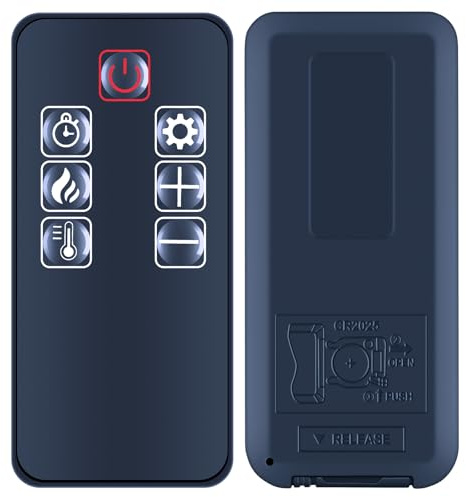GOUYESHO New Replacement Remote Compatible with HOMCOM CALGARY 23G ELECTRIC FIREPLACE INSERT 820-227V70 820-227V90