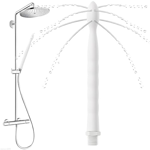 YOFDAL 1 Pezzo Pulitore Vaginale Con 8 Fori,Silicone Doccetta Anale,Doccino Anale,Per la Pulizia Anale Colonic Sistema,Per Coppie Gay, Uomini e Donne(Bianco)