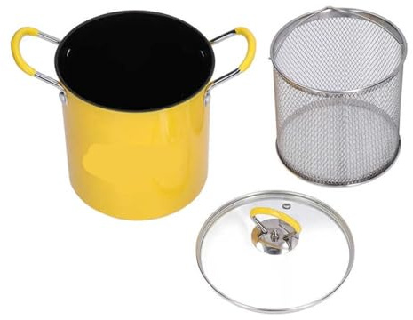 Genérico Mini freidora Japonesa de Acero Inoxidable 3 l con Filtro Aceite y Tapa for electrodomésticos Cocina