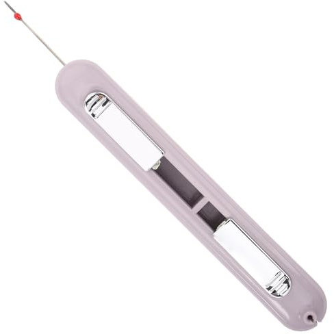 Zerodeko Infila Ago Multifunzione in Acciaio Inox 2 in 1 Scucitore per Cucito Domestico, Strumento Rimuovi-Fili per Anziani, Infilatura Rapida per Ricamo e Lavori a Mano