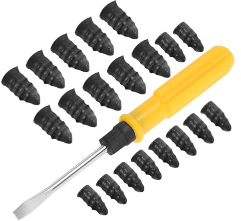 COOPHYA Kit Riparazione Pneumatici Tubeless Set Chiodi in Gomma Riparazione Rapida Cacciavite Incluso per Biciclette Elettriche e Veicoli a Due Ruote