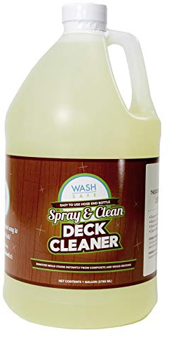 Wash Safe™ SPRAY & CLEAN Commercial-Strength Composite Deck Cleaner | Remove Black Stains | Cleans Up to 1,500 sq. ft. | Deep Set Cleaning, 1 Gal.