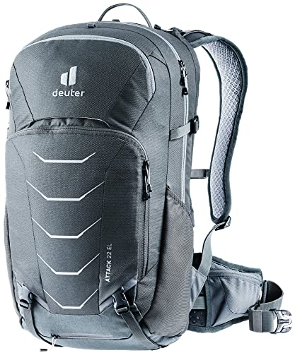deuter Attack 22 EL - Extra Long Fahrradrucksack mit Protektor, Graphite-shale