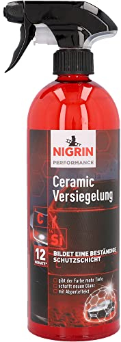 NIGRIN Performance Ceramic Versiegelung, intensive Leuchtkraft, Hochglanzeffekte, mit Abperleffekt, 750ml, rot