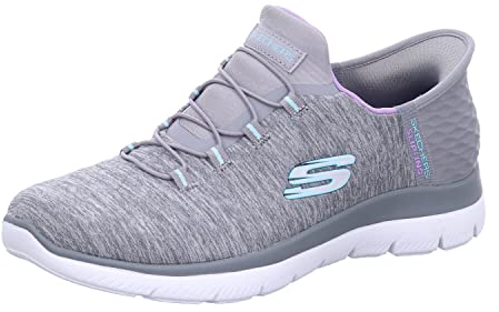 Skechers Women's Summits Dazzling Haze Sneaker, Gray, 8 UK