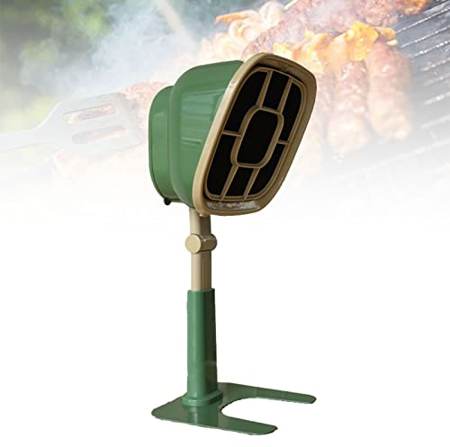 Campana extractora portátil, Campana extractora de sobremesa, 66 ° ajustable, ajuste de altura de 6 segmentos, fácil de limpiar, campana extractora para el hogar, cocina, olla calie ( Grey : Green )