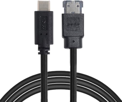 NFHK USB-C auf Power Over eSATA DC5V Adapter USB 3.0 auf HDD/SSD/ODD eSATAp Konverter