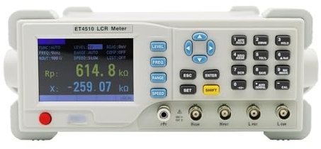 Compteurs LCR, Multimètre LCR professionnel, testeur de condensateur numérique, pont de bureau, vérification du condensateur 10 Hz ~ 100 kHz, Testeur de condensateur(ET4510)