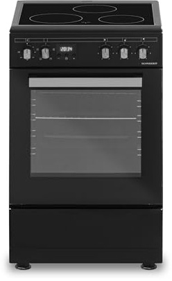 Schneider SCCV53C-BM - Cuisinière vitrocéramique black mat