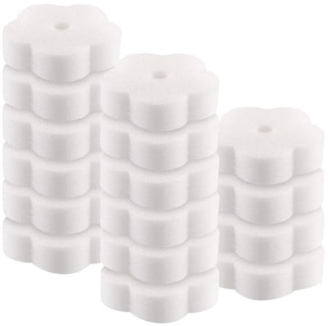 ZoneYan 16 Stücke Ölabsorbierender Schwamm, Whirlpool Schaumabsorber, Poolschwamm Absorbier, Ölabsorbierender Filterschwamm, Reinigungsschwamm für Verwendung in Pools, Spas, Badewannen, Küchen